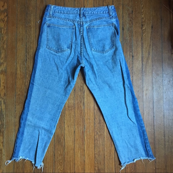 High Waisted Momokrom Cropped Jeans - Picture 3 of 3